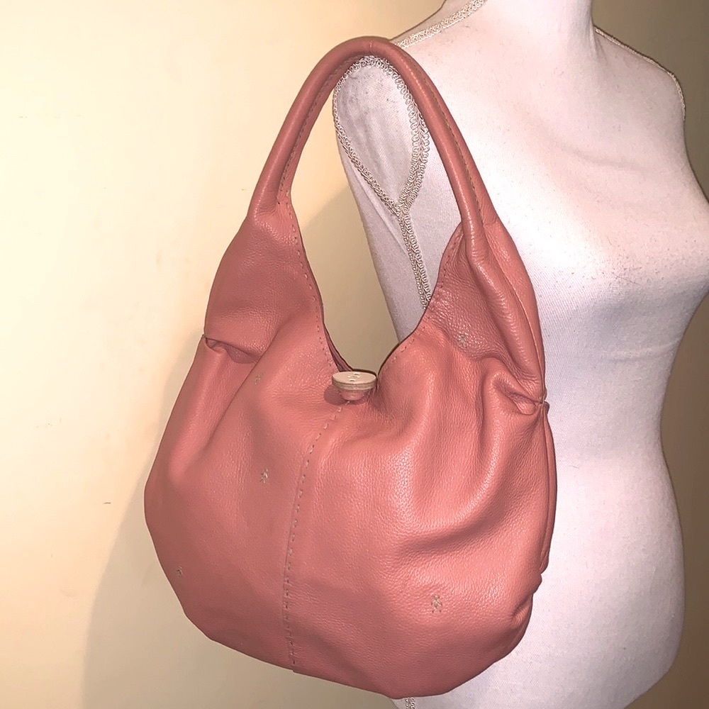 HENRY BEGUELIN Italian Rose Hobo Purse Top Handle Classy Handcrafted